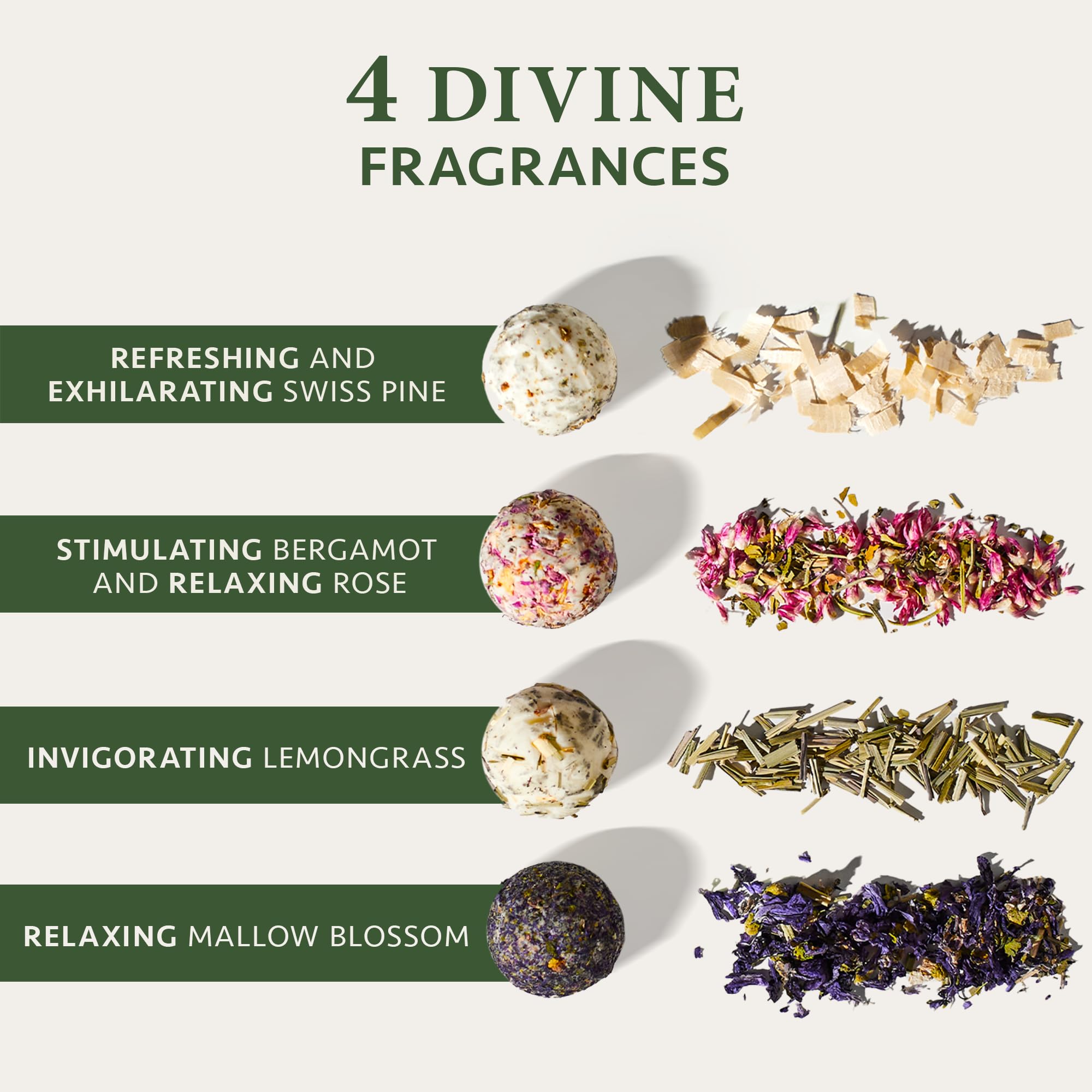 Satin Naturel Luxury Gifts for Women - 4X Organic Handmade Bath Bombs with Natural Essential Oil - Gifts for Her - Gifts for Girls - Bath Bombs for Women - Premium Gift Box