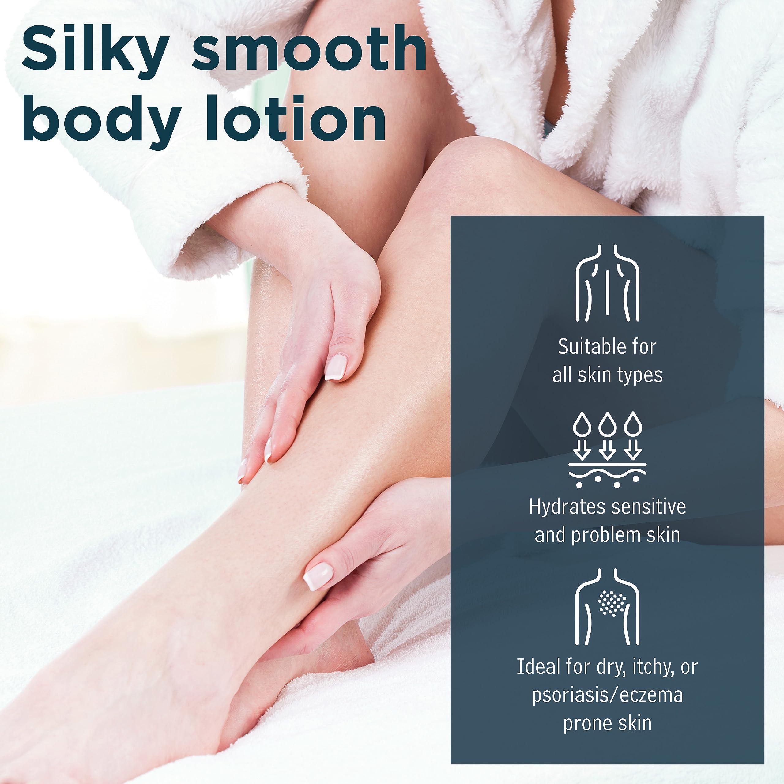 Sea Magik Silky Smooth Body Lotion 10.14oz/ 300ml / Mineral-Rich / Dead Sea Salt and Organic Seaweed/ 100% Vegan/ Sustainable Packaging