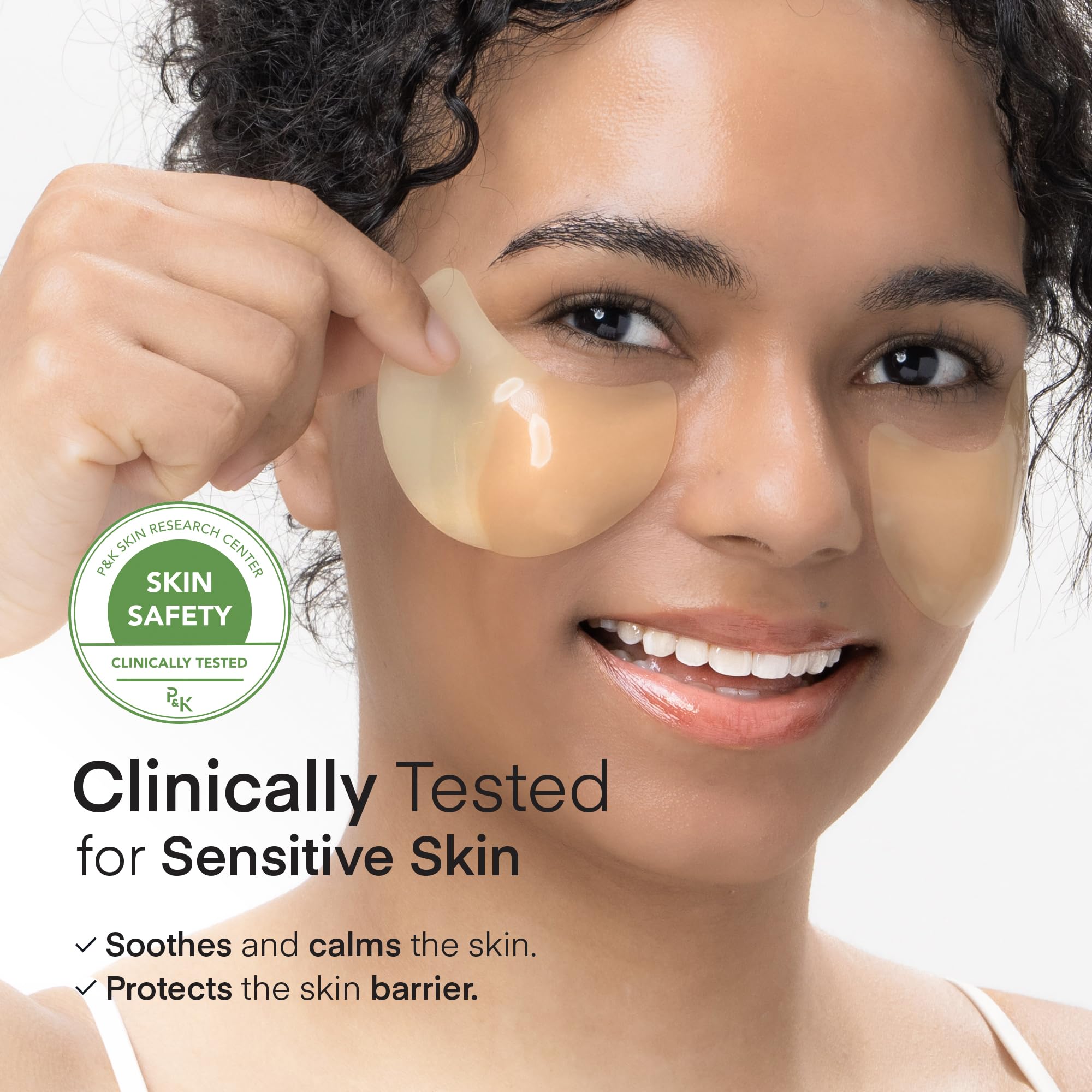 Korean Under Eye Gel Patches: Vitamin C Eye Masks for Dark Circles, Puffiness & Wrinkles - Brightening & Glowing Hydrogel Skin Care Pads with Tranexamic Acid, Caffeine & Hyaluronic Acid, 60 Pcs
