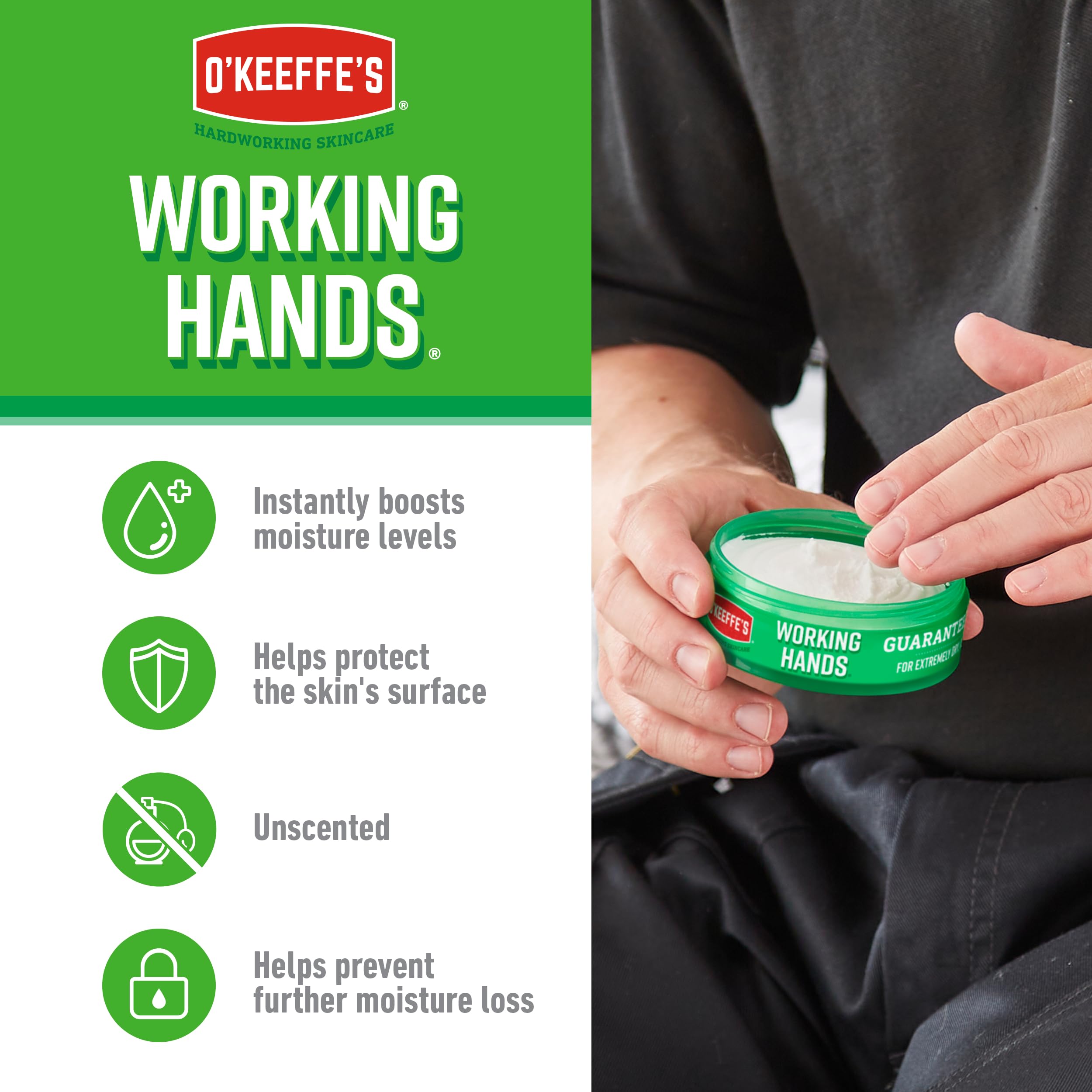 O'Keeffe's Working Hands 96g & Healthy Feet 91g (Twin Pack)