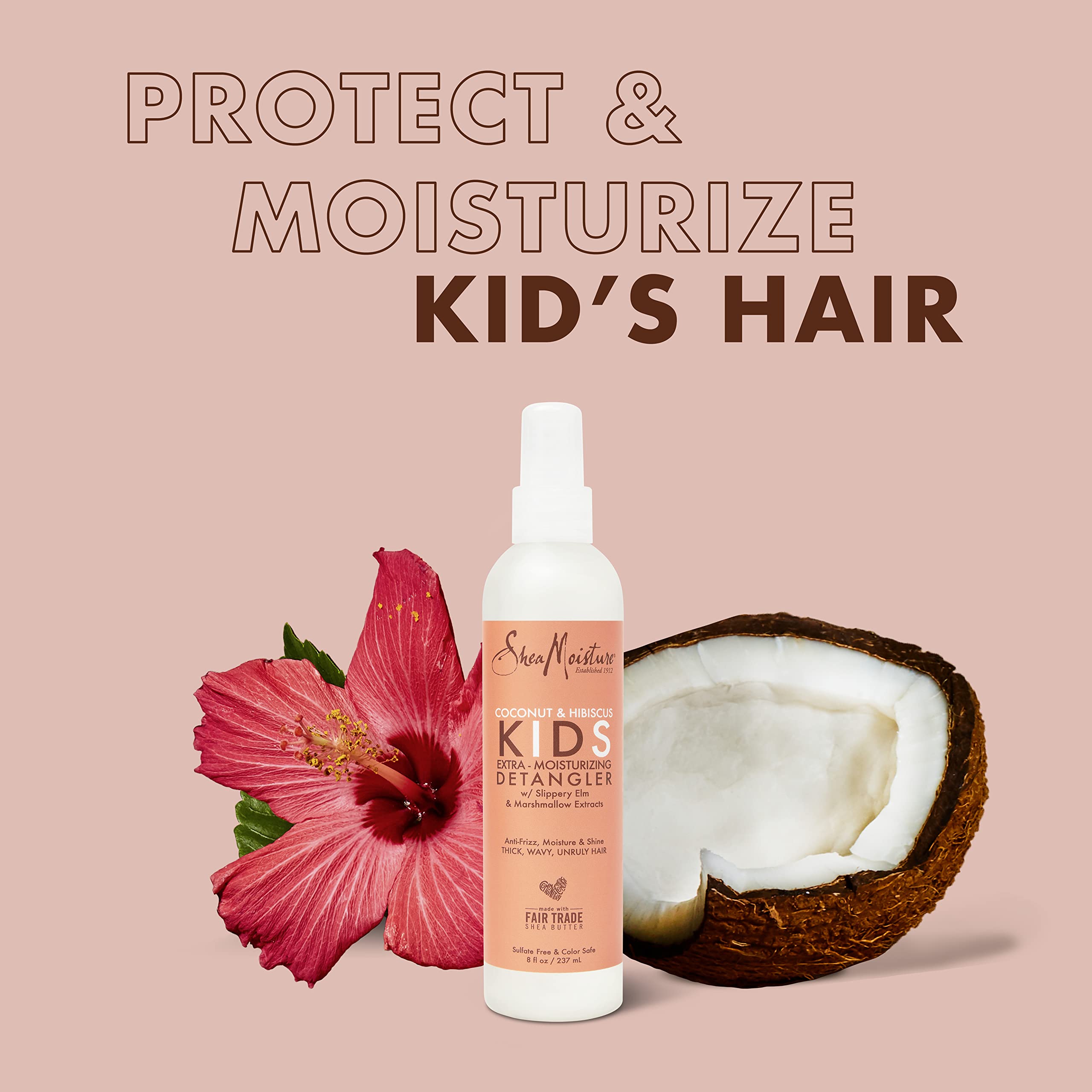 SheaMoisture Coconut & Hibiscus KIDS Detangler 8oz