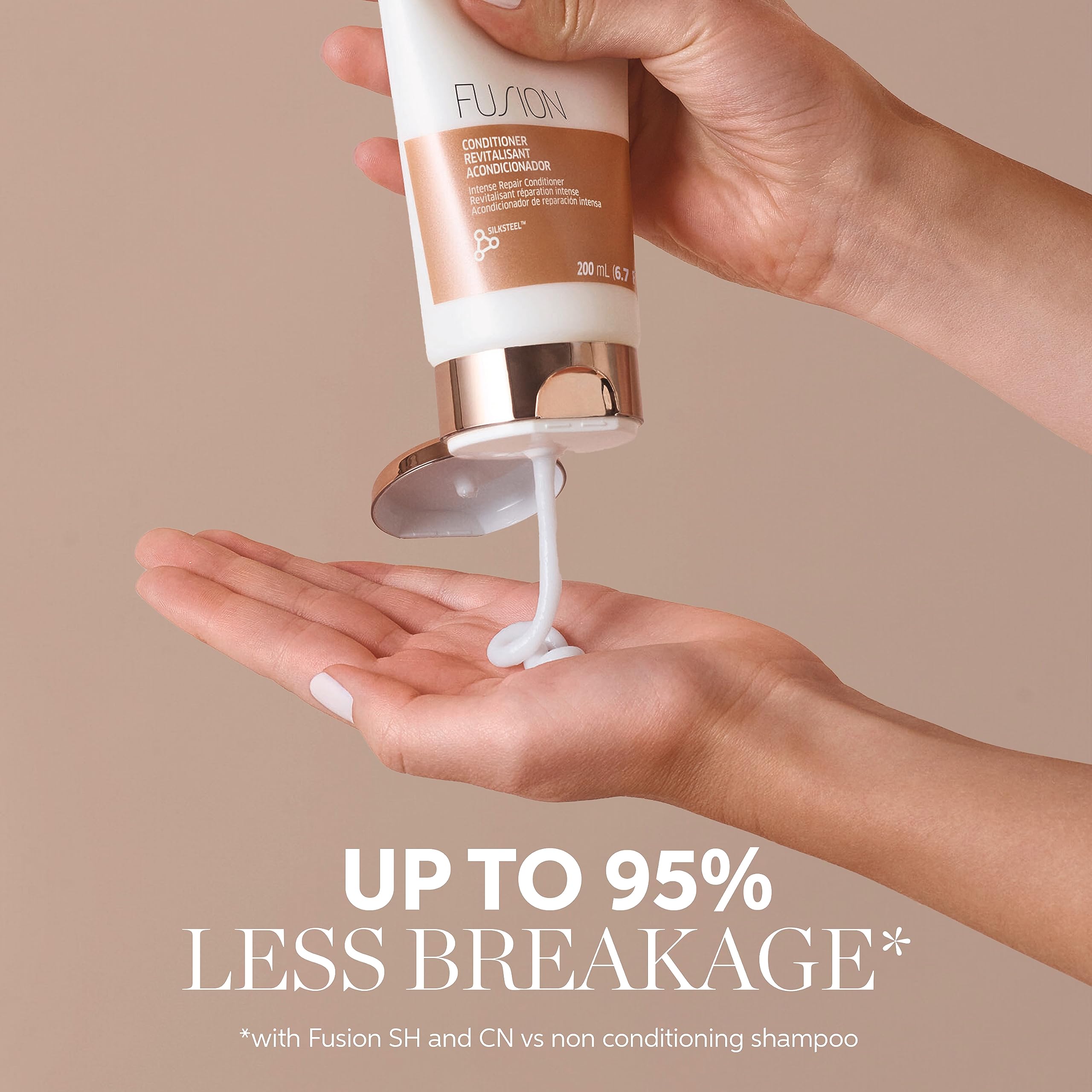 Wella Professionals Fusion Intense Repair Conditioner - Intense Repair and Smoothening Conditioner for Dry and Damaged Hair - Boost Shine and Protect Hair Against Breakage 200ml