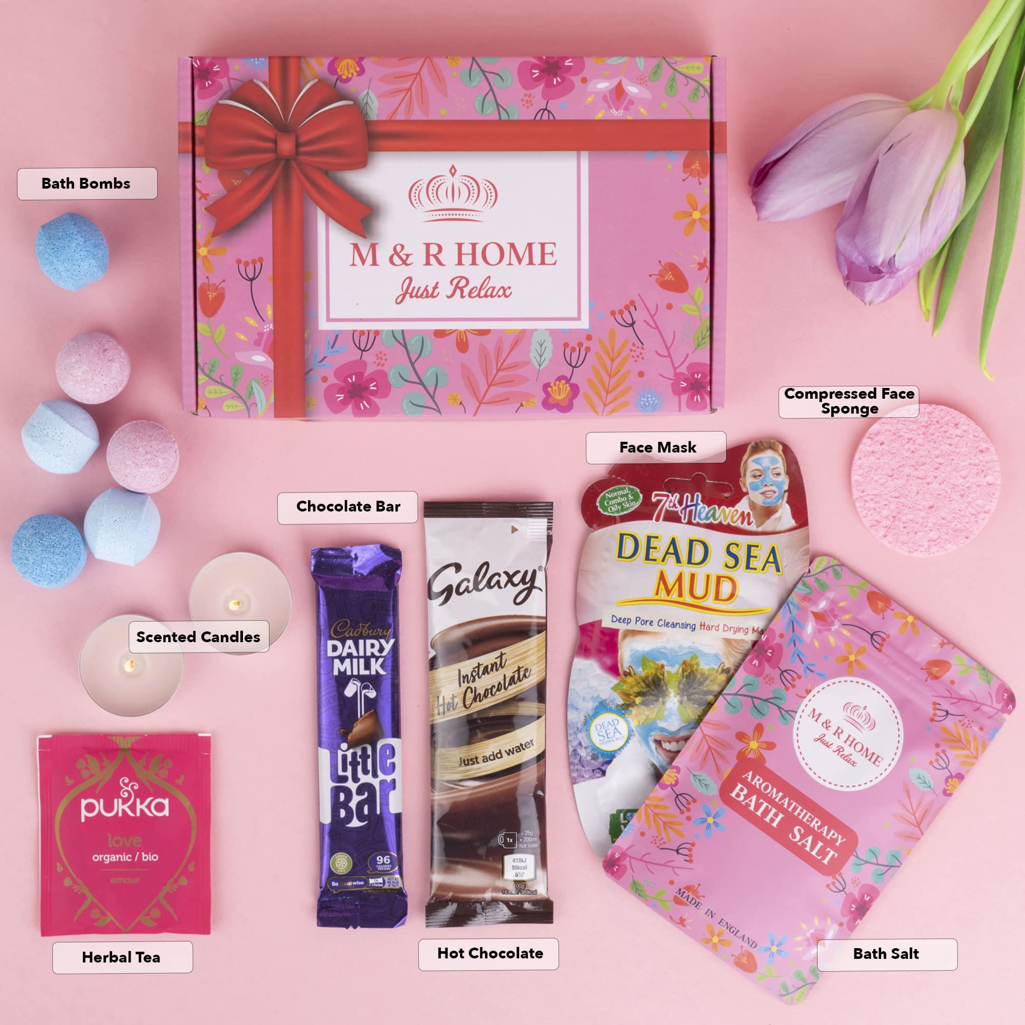 Pamper Gifts for Women, Self Care Package – Mother’s Day Gift, Relaxation, Spa Gifts for Her, Hug in a Box – Thank You Gift, Birthday Hampers for Women