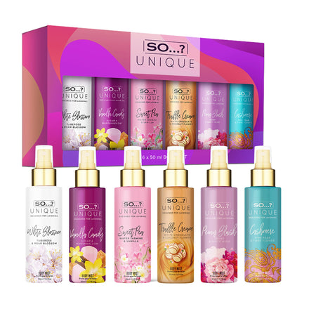 So…? Unique Grande Womens Mini Mist Gift Set, Body Mist Fragrance Spray (6x50ml)