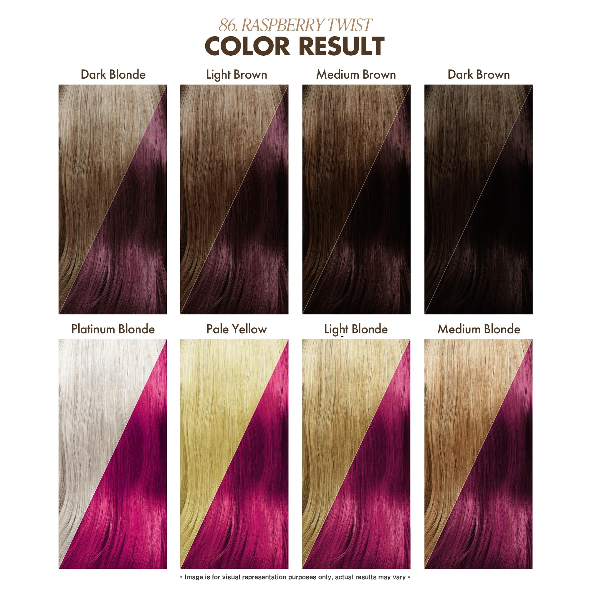 Adore Semi Permanent Hair Color - Vegan and Cruelty-Free Red Hair Dye - 4 Fl Oz - 086 Raspberry Twist (Pack of 1)