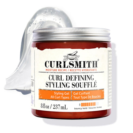 Curlsmith Curl Defining Styling Soufflé - Vegan Medium Hold Styling Gel for Wavy, Curly and Kinky Hair (237ml)