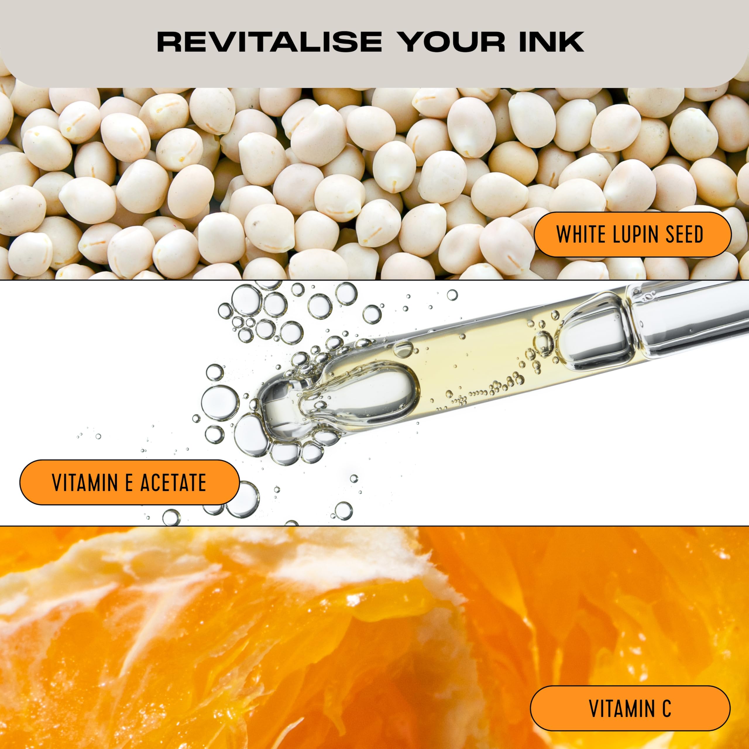 Stories & Ink Tattoo Aftercare | HIGHLIGHTING BODY OIL - For Healed Tattoos, Refreshes Faded Tattoos for Instant Tattoo Glow, 100 mL / 3.4 Fl Oz