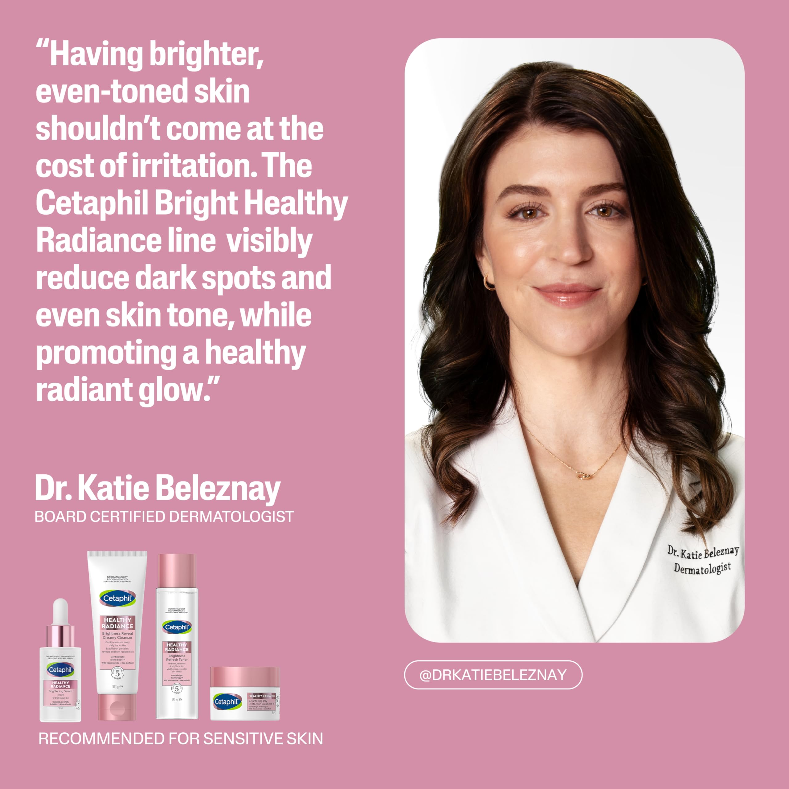 Cetaphil Night Cream, 50g, Healthy Radiance Face Brightening Moisturiser For Hyperpigmentation, With Niacinamide