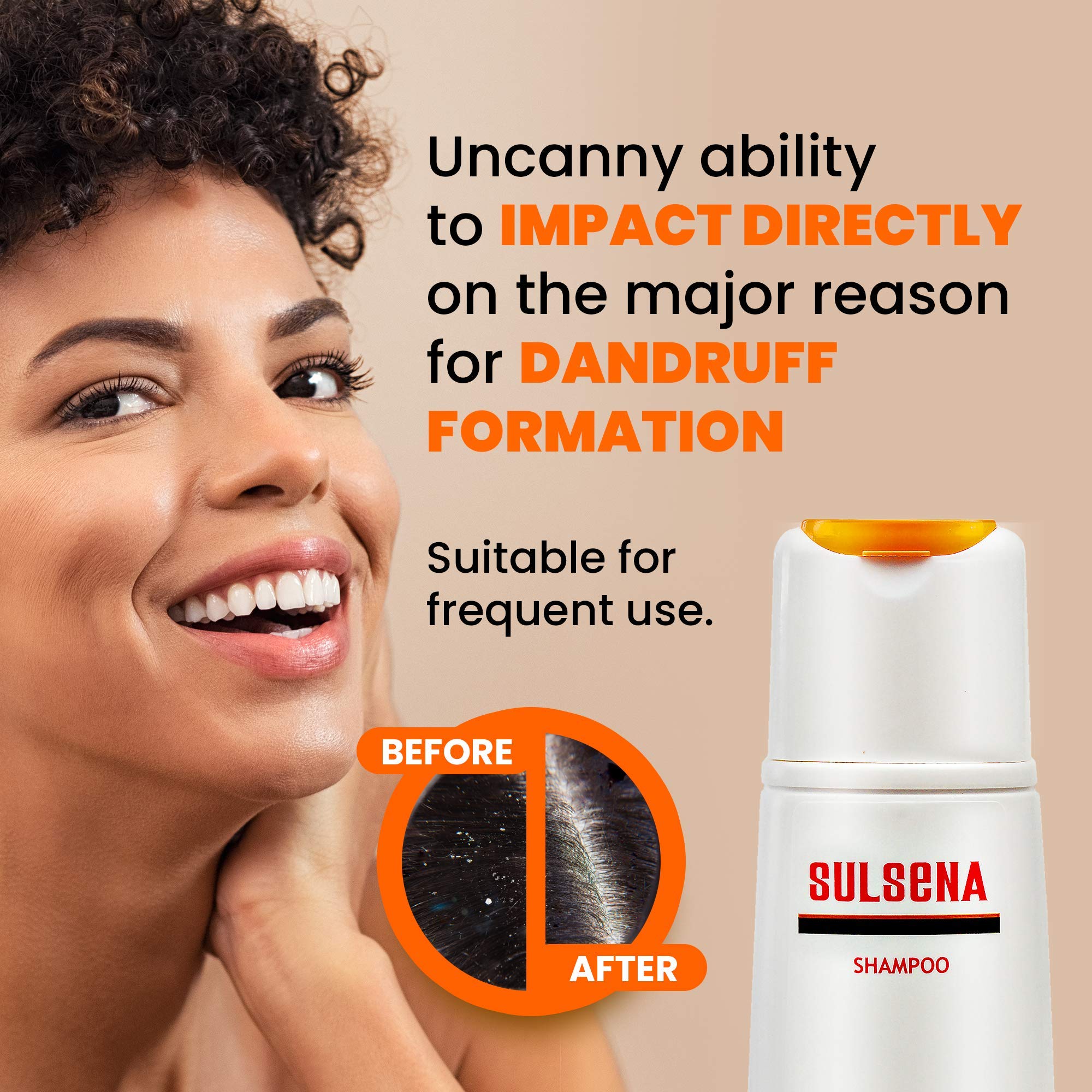 SULSENA Anti Dandruff Shampoo Set for Men and Women - Effective Anti Dandruff Shampoo for Oily Hair, Reduces Itchiness, Controls Sebum, Ideal Shampoo for Dandruff and Scalp Health
