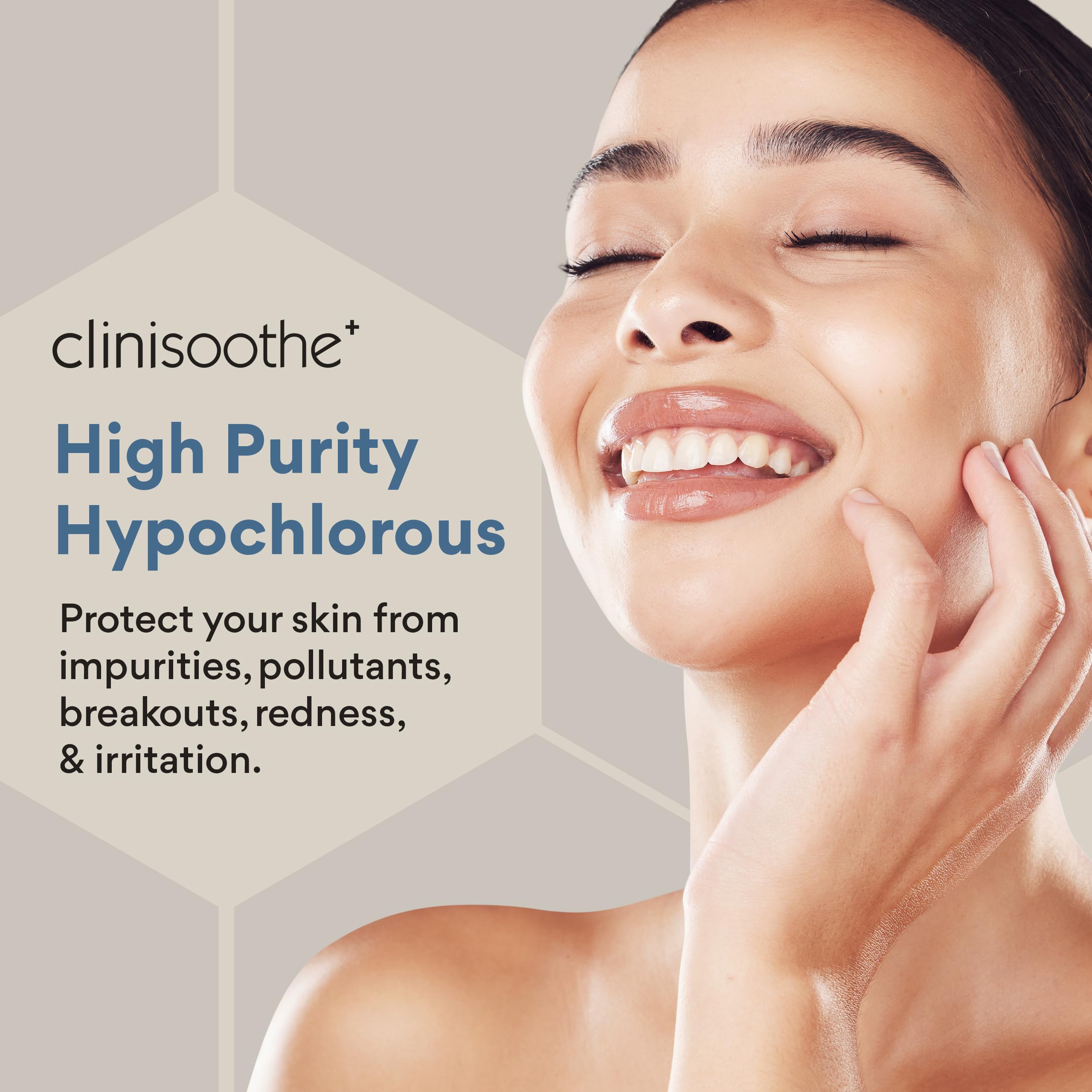 Clinisoothe+ Skin Purifier 250ml Pour Top - with Hypochlorous Technology to Protect The Skin from pollutants and impurities, Prevent breakouts and Promote Rapid Recovery
