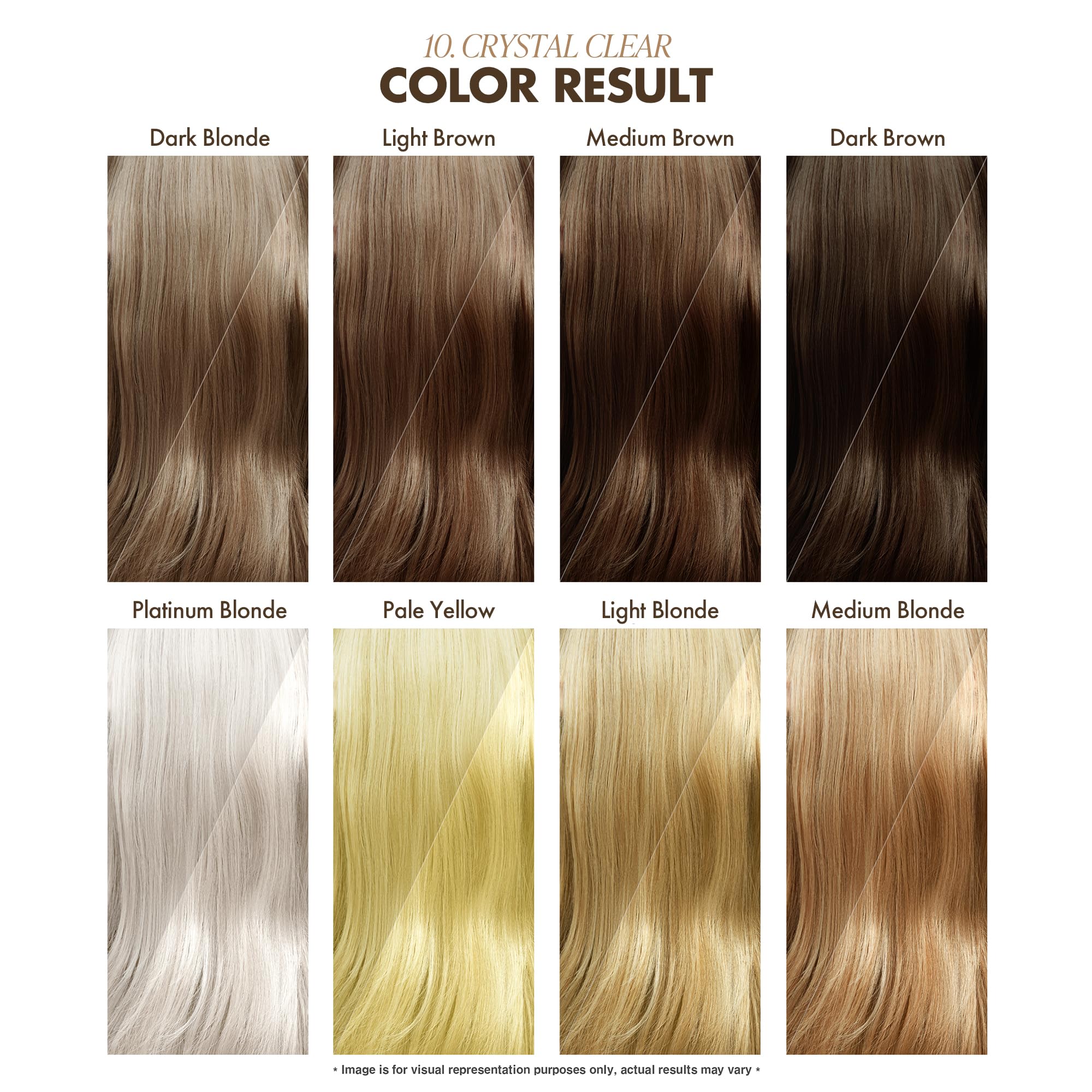 Adore Semi Permanent Hair Color - Vegan and Cruelty-Free Clear Hair Dye - 4 Fl Oz - 010 Crystal Clear (Pack of 1)