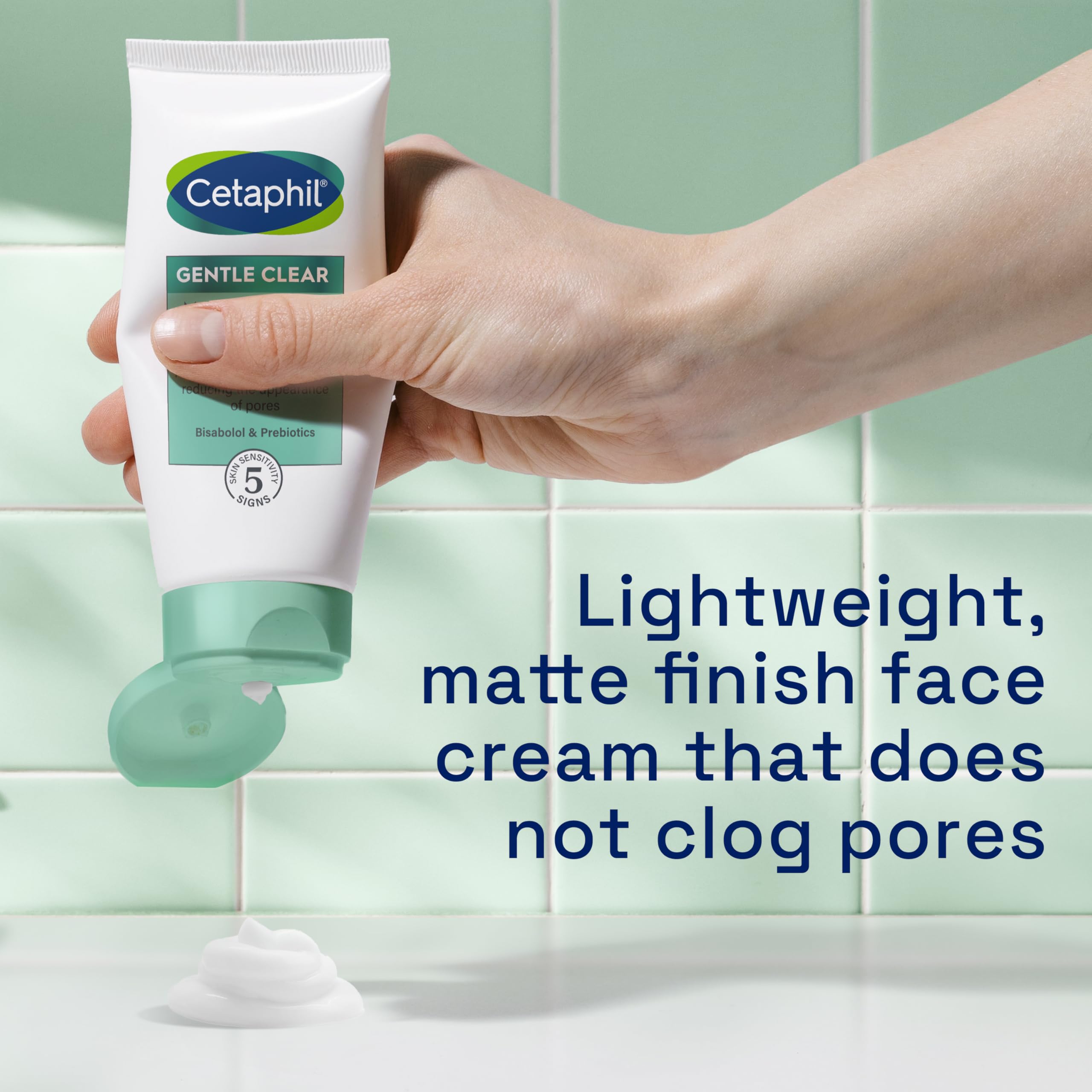 Cetaphil Gentle Clear Mattifying Blemish Face Moisturiser, Face Cream, Hydrates Skin and Clears breakouts, with Salicylic Acid for Sensitive Skin