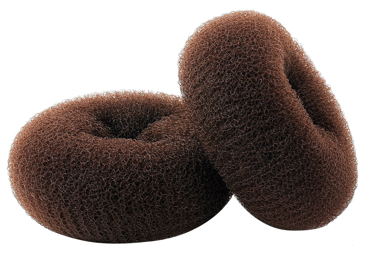 ClothoBeauty Extra Large Ring Style Bun Shaper for Thick and Long Hair, Women's Chignon Donut (4.3 in., Brown)