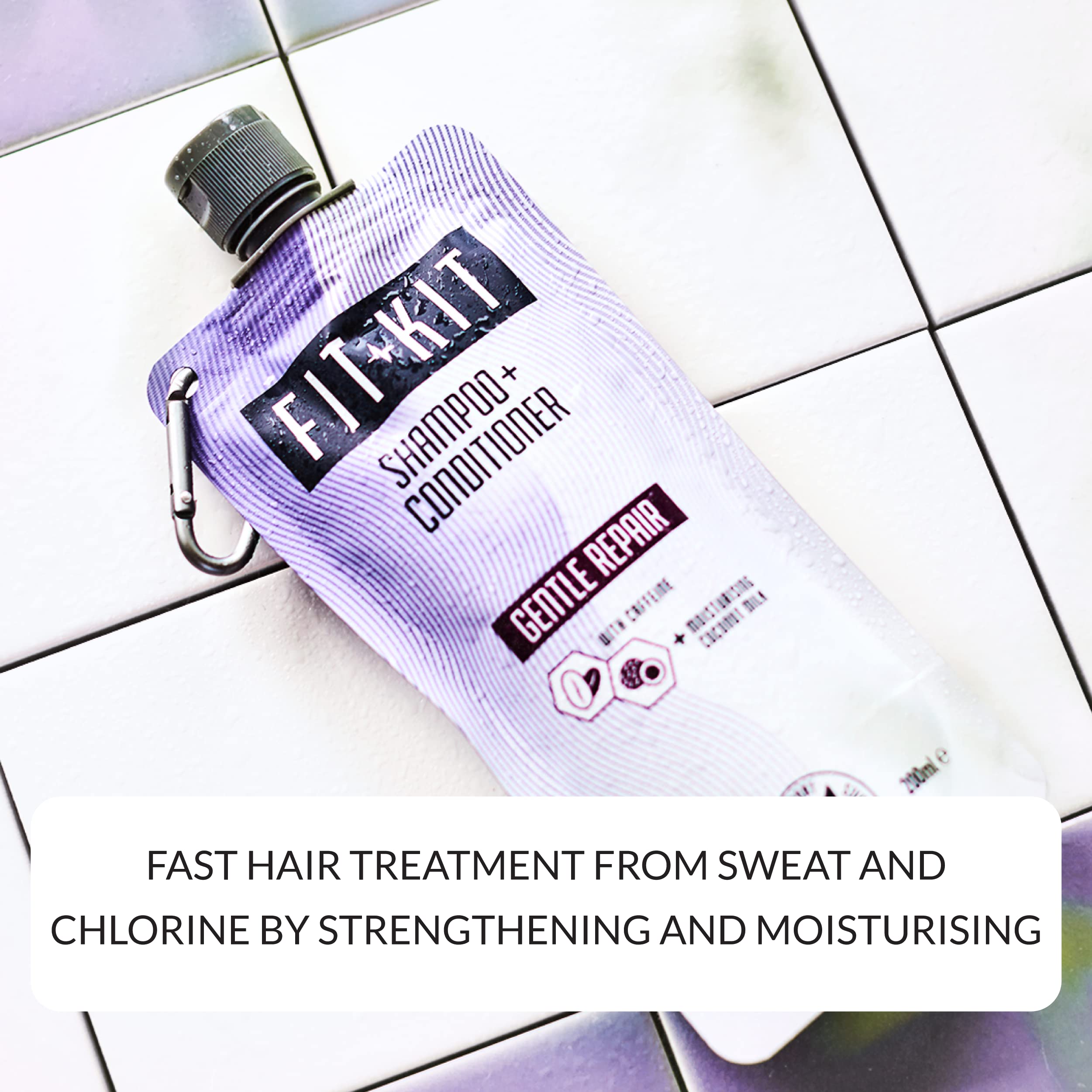 Fit Kit Power Shower Gel Gift Set for Men | Bath & Body Care Box for Father & Dad | Mens & Womens Muscle Recovery Wash & Hair Growth Shampoo | Toiletries Gifts for Him, Her, Grandad or Stepdad
