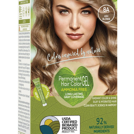 Phergal Naturtint Permanent Hair Color, 8A Ash Blonde, 5.28 Ounce
