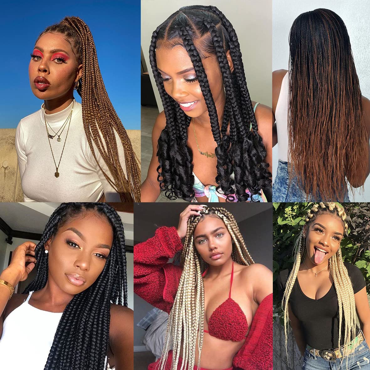 Leeven 8 Packs Pre Stretched Braiding Hair Extension Yaki Texture Hot Water Setting EZ Braids Kanekalon Hair for Coi Leray Braids Black Braiding Crochet Hair Extensions /30 Inch 1B#