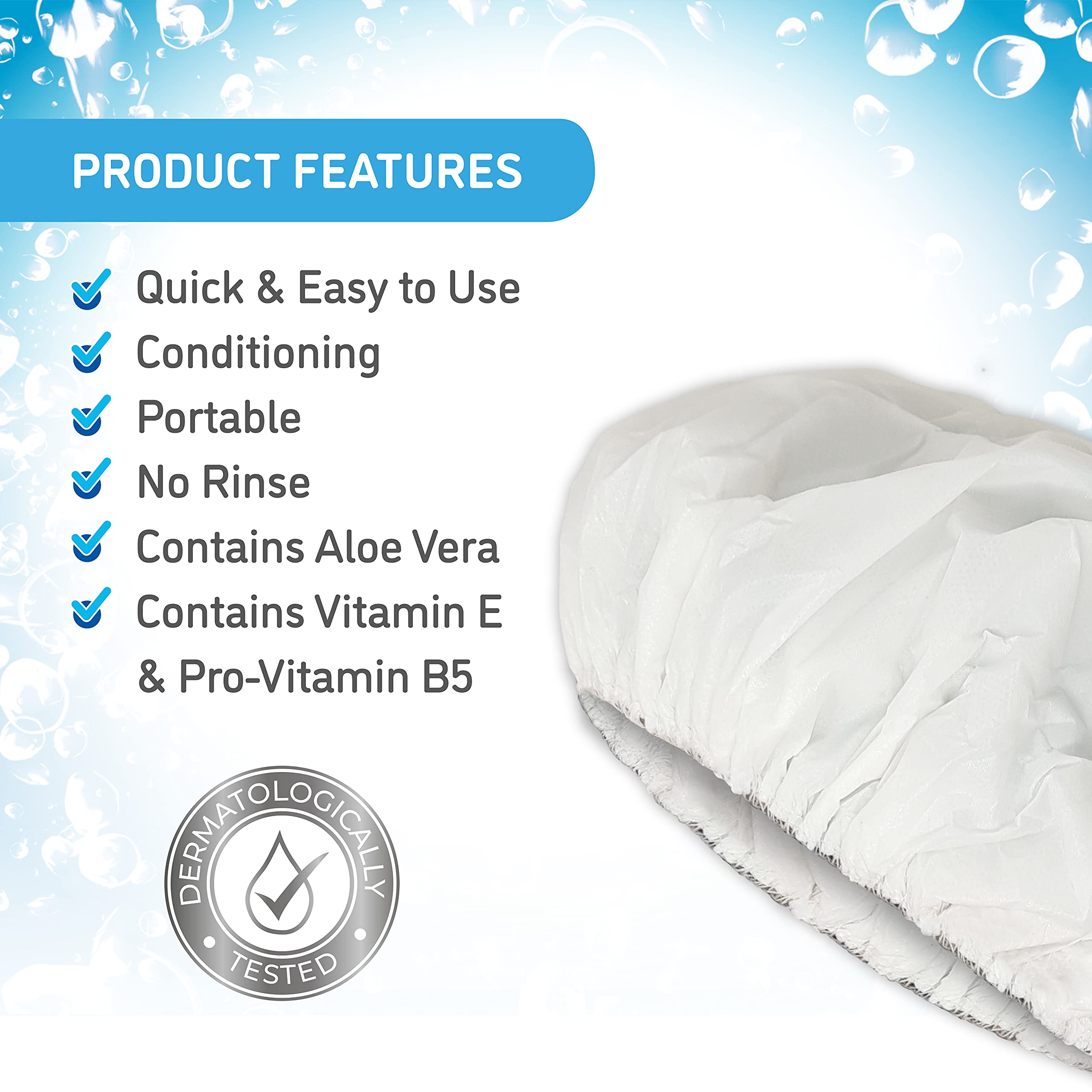 Pack of 5, Luxura Shampoo Cap, Conditioning, No Rinse