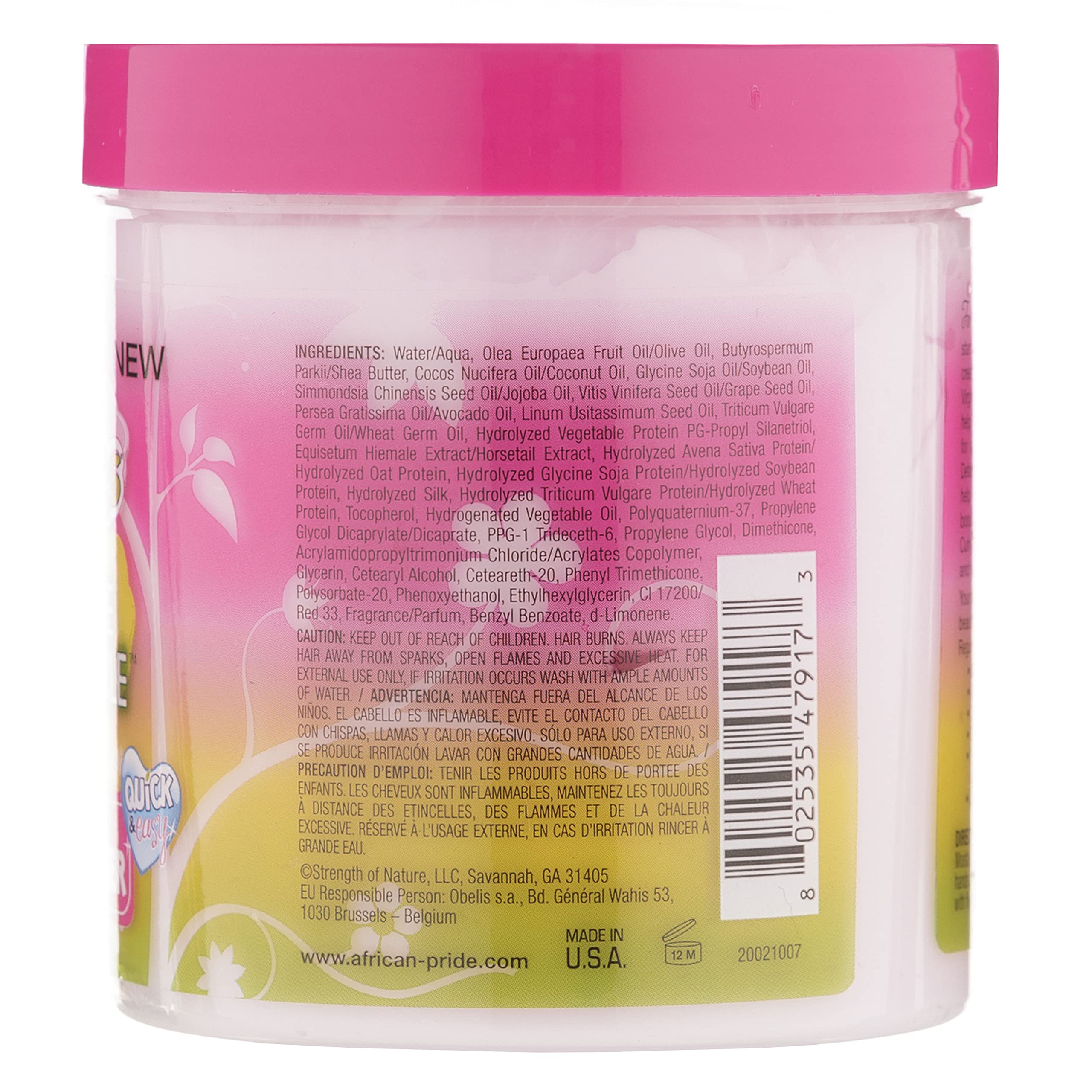 African Pride Dream Kids Olive Miracle Detangling Moisturizing Leave-In Conditioner - Contains Olive Oil, Moisturizes & Nourishes Coils & Hair Curls, 15 Oz