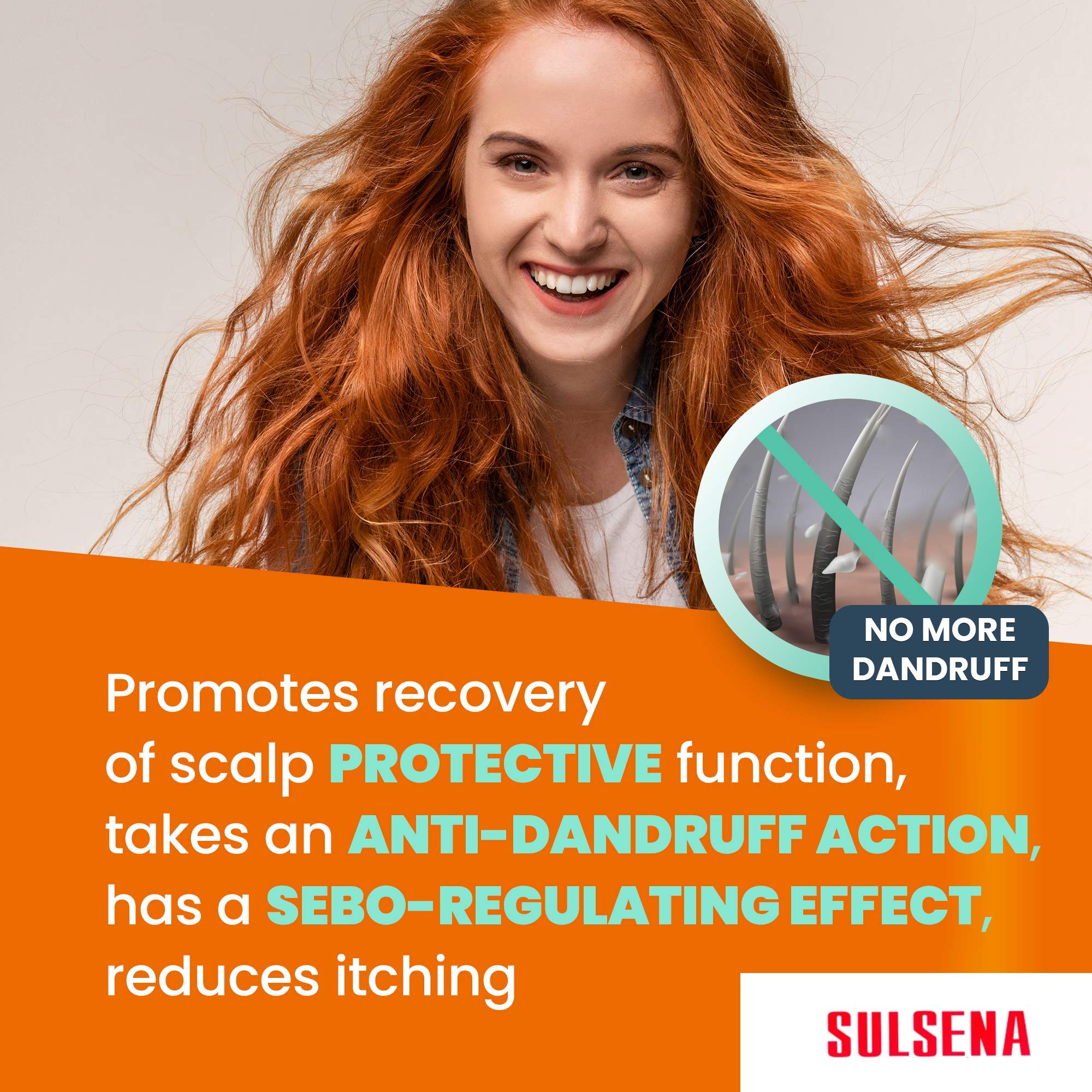 SULSENA Anti Dandruff Shampoo Set for Men and Women - Effective Anti Dandruff Shampoo for Oily Hair, Reduces Itchiness, Controls Sebum, Ideal Shampoo for Dandruff and Scalp Health