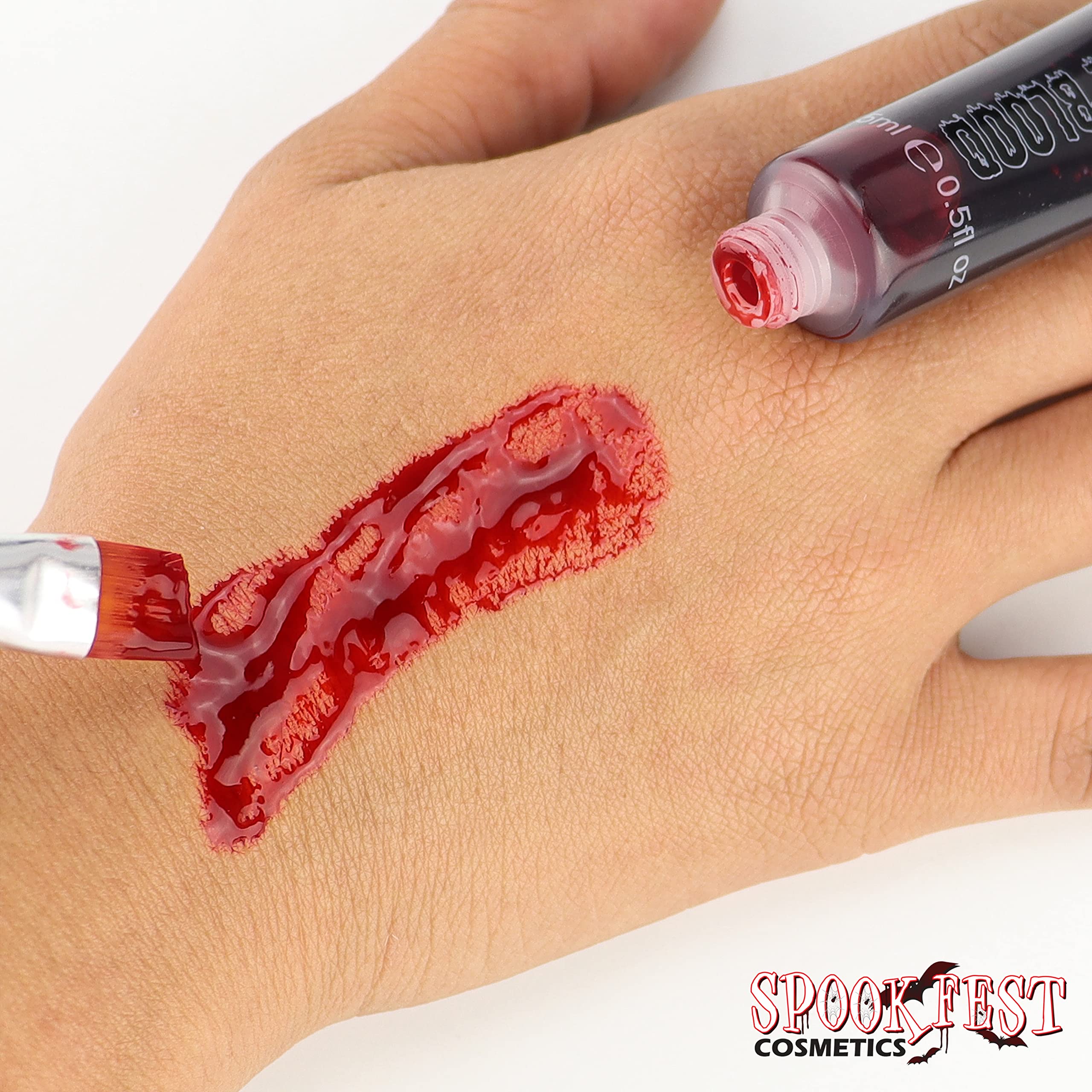 Special FX Pro Fake Blood 0.5 fl.oz Horror Make up for Vampire Zombie Theatre Special Effects Realistic Halloween Blood