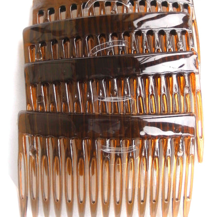 7 Centimeter Side Combs Hair Combs Pack of 4 Tortoiseshell